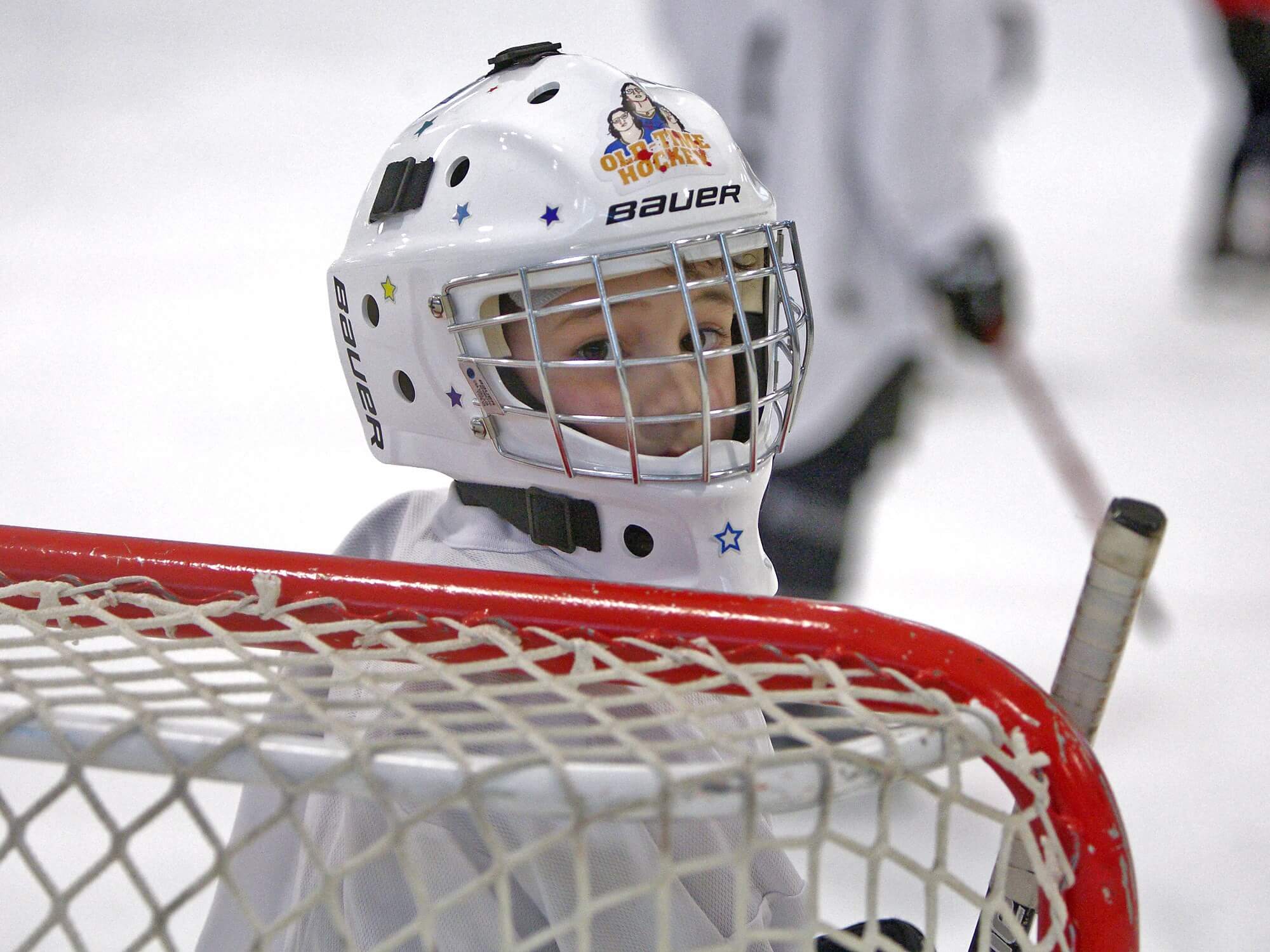 Henrik Rutsch plays goalie for the CT Werewolves.