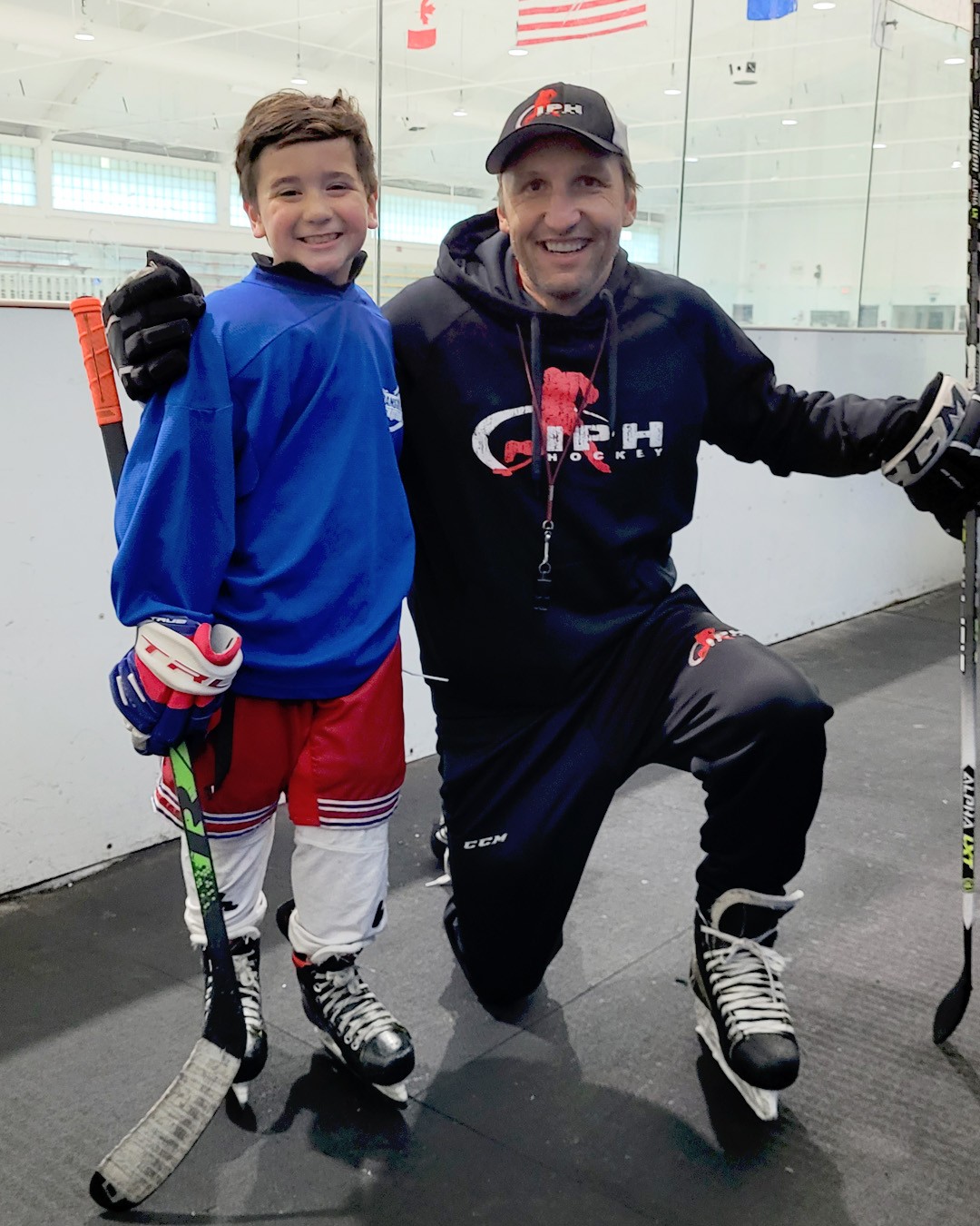 Emmet Rutsch and Coach Mike Harder