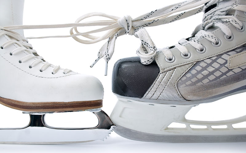 Figure Skate and Hockey Skate
