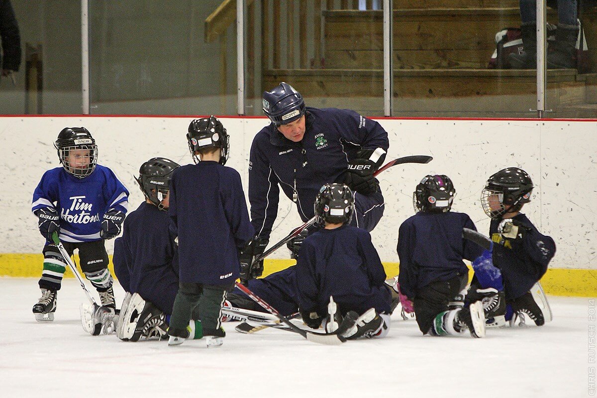 Four year old hockey players.